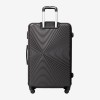  Troler set 2 Bucati KREAL model RIO Troler cabina 44x32x18 cm şi Troler mare 77 cm ABS negru - Imagine 7