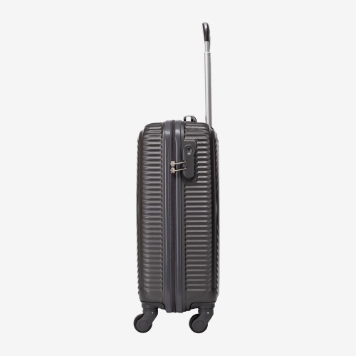 Troler set 3 Bucati KREAL model RIO Troler cabina 44x32x18 cm cu Troler cabina 55 cm şi Troler mediu 67 cm ABS Gri 