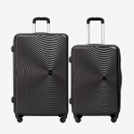  Troler set 2 Bucati KREAL model RIO Troler mediu 67 cm şi Troler mare 77 cm ABS gri
