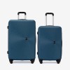  Troler set 2 Bucati KREAL model RIO Troler mediu 67 cm şi Troler mare 77 cm ABS albastru - Imagine 1