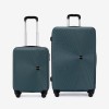  Troler set 2 Bucati KREAL model RIO Troler cabina 55 cm şi Troler mare 77 cm ABS verde - Imagine 1