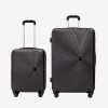  Troler set 2 Bucati KREAL model RIO Troler cabina 55 cm şi Troler mare 77 cm ABS gri - Imagine 1