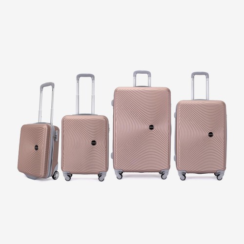 Set trolere KREAL model RIO ABS roz, 4 bucati