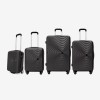 Set trolere KREAL model RIO ABS gri inchis, 4 bucati - Imagine 1