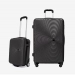  Troler set 2 Bucati KREAL model RIO Troler cabina 44x32x18 cm şi Troler mare 77 cm ABS gri