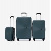 Troler set 3 Bucati KREAL model RIO Troler cabina 44x32x18 cm cu Troler mediu 67 cm şi Troler mare 77 cm ABS verde - Imagine 1