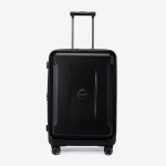 Troler mediu ENZO NORI model GALAXY 66 cm policarbonat negru