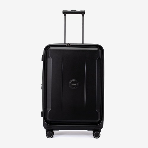 Troler mediu ENZO NORI model GALAXY 66 cm policarbonat negru