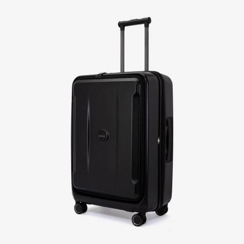 Troler mediu ENZO NORI model GALAXY 66 cm policarbonat negru