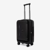 Troler cabina compartiment laptop ENZO NORI model GALAXY 55 cm policarbonat negru - Imagine 2