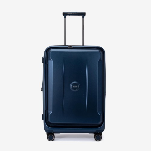 Troler mediu ENZO NORI model GALAXY 66 cm policarbonat albastru