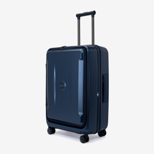 Troler mediu ENZO NORI model GALAXY 66 cm policarbonat albastru