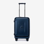 Troler cabina compartiment laptop ENZO NORI model GALAXY 55 cm policarbonat albastru