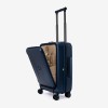 Troler cabina compartiment laptop ENZO NORI model GALAXY 55 cm policarbonat albastru - Imagine 4