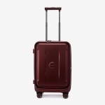 Troler cabina compartiment laptop ENZO NORI model GALAXY 55 cm policarbonat burgundy