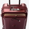Troler cabina compartiment laptop ENZO NORI model GALAXY 55 cm policarbonat burgundy - Imagine 6