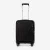 Troler cabina buzunar frontal laptop ENZO NORI model ROMA 55 cm polipropilenă negru - Imagine 1