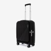 Troler cabina buzunar frontal laptop ENZO NORI model ROMA 55 cm polipropilenă negru - Imagine 2