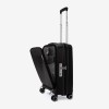 Troler cabina buzunar frontal laptop ENZO NORI model ROMA 55 cm polipropilenă negru - Imagine 5