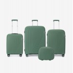 Set trolere cu geanta cosmetica ENZO NORI model ROMA polipropilenă mint