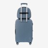 Set trolere cu geanta cosmetica ENZO NORI model ROMA polipropilenă albastru - Imagine 22