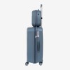 Set trolere cu geanta cosmetica ENZO NORI model ROMA polipropilenă albastru - Imagine 21