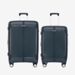  Troler set 2 Bucati ENZO NORI model LONDON Troler mediu 68 cm şi Troler mare 76 cm polipropilenă teal