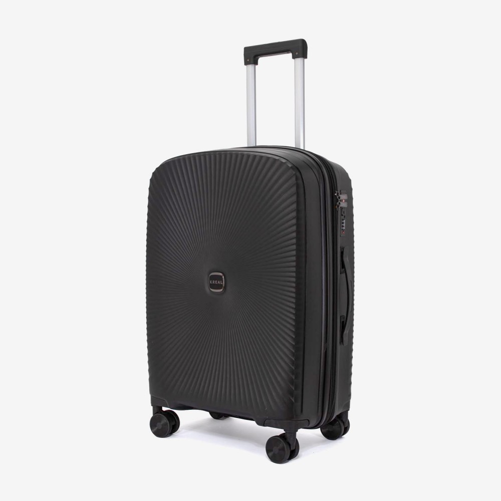 Troler mediu KREAL CUBA 65 cm polipropilena negru