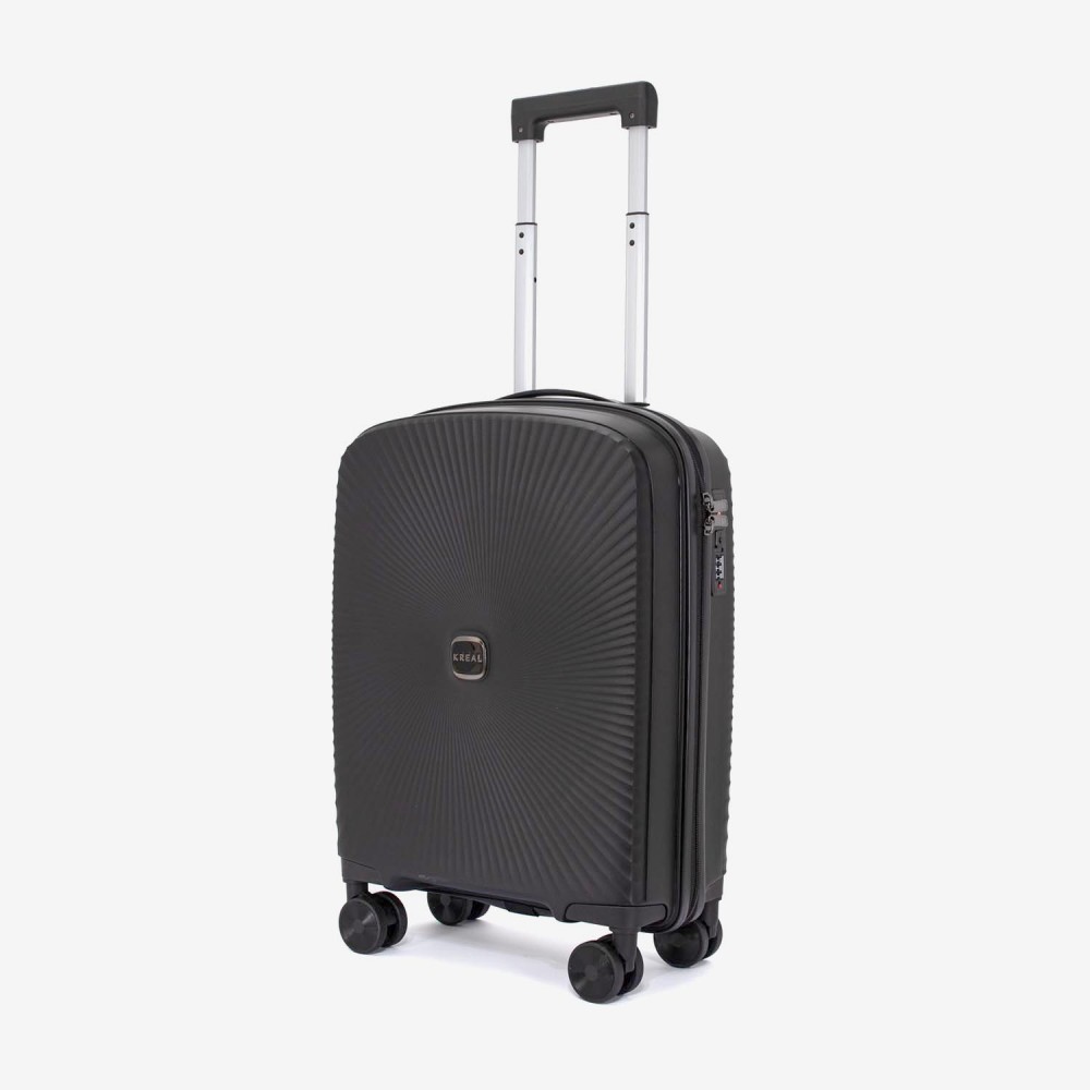 Troler cabina KREAL CUBA 55 cm polipropilena negru