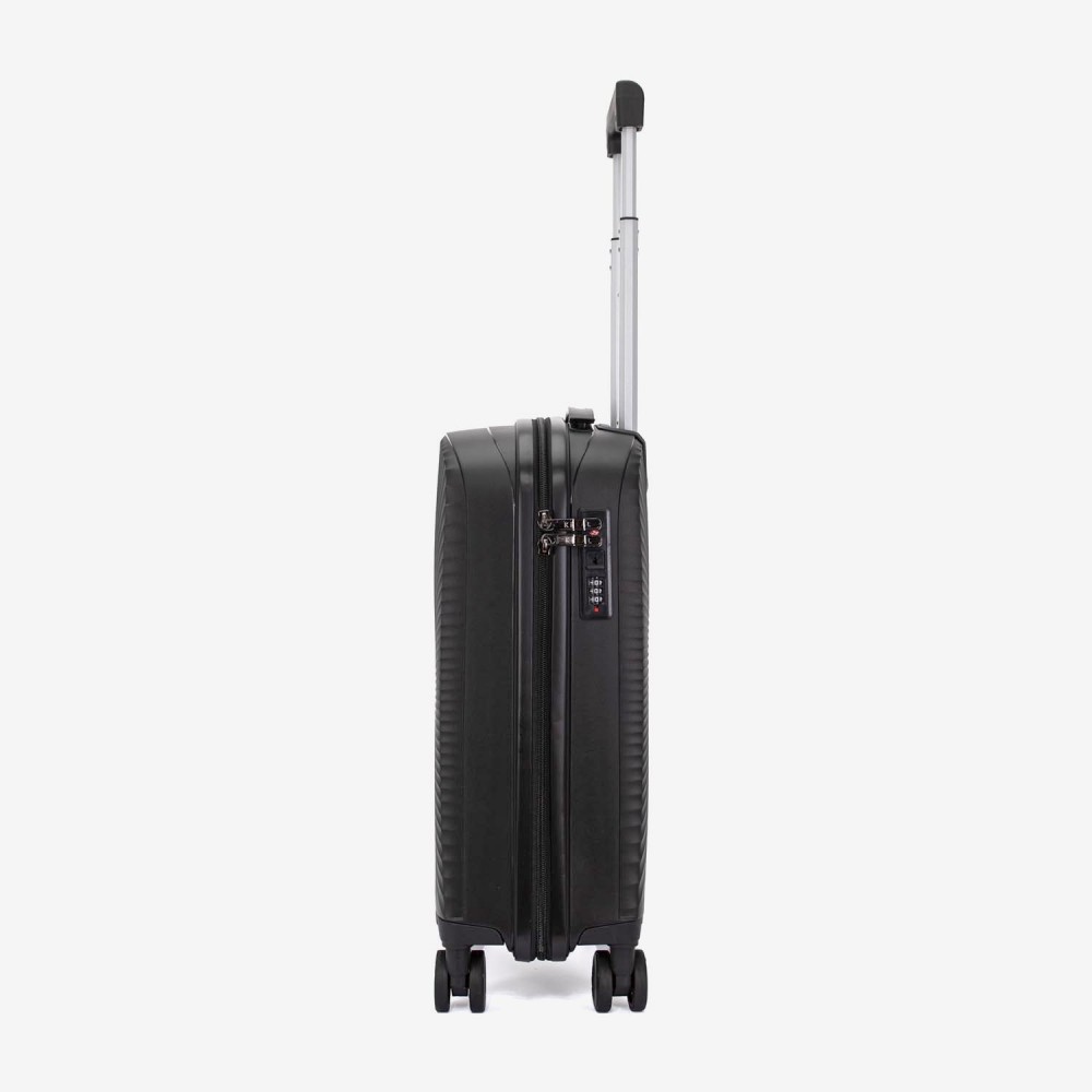 Troler cabina KREAL CUBA 55 cm polipropilena negru