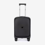 Troler cabina buzunar frontal laptop KREAL CUBA 55 cm polipropilena negru