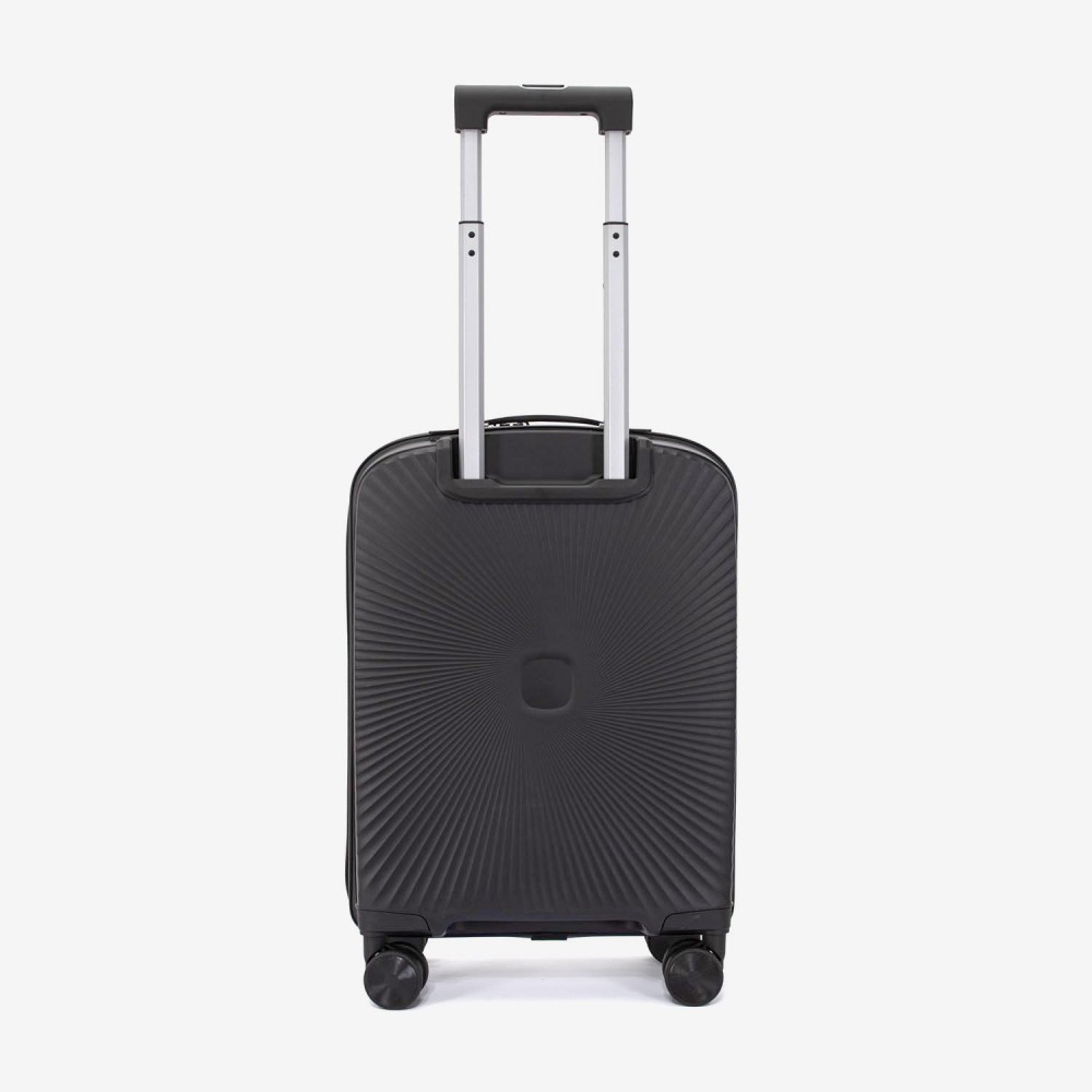 Troler cabina buzunar frontal laptop KREAL CUBA 55 cm polipropilena negru