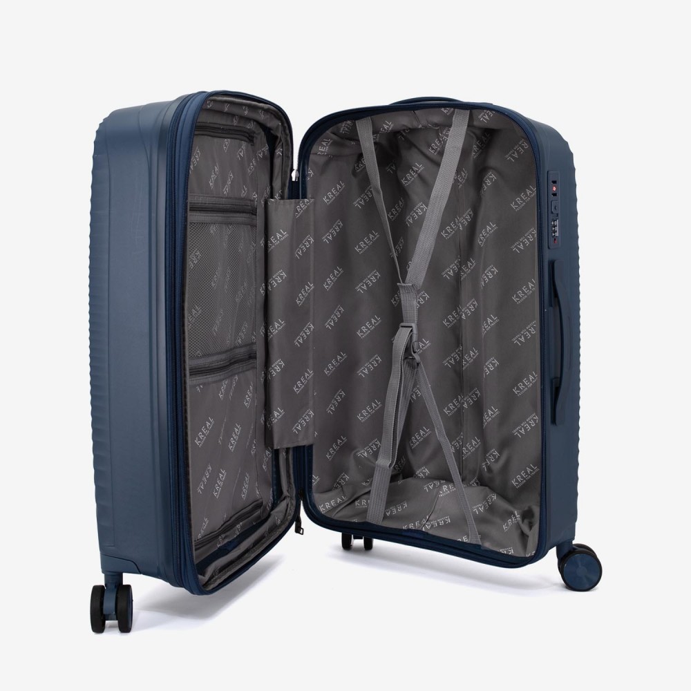 Troler mare KREAL CUBA 75 cm polipropilena bleumarin