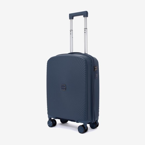 Troler cabina KREAL CUBA 55 cm polipropilena bleumarin