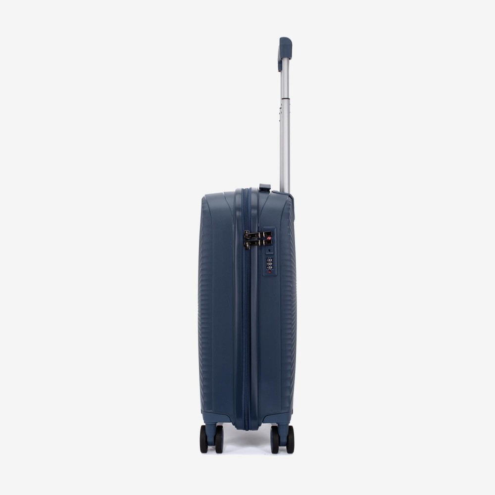 Troler cabina KREAL CUBA 55 cm polipropilena bleumarin