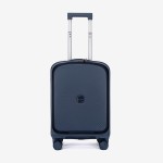 Troler cabina buzunar frontal laptop KREAL CUBA 55 cm polipropilena bleumarin