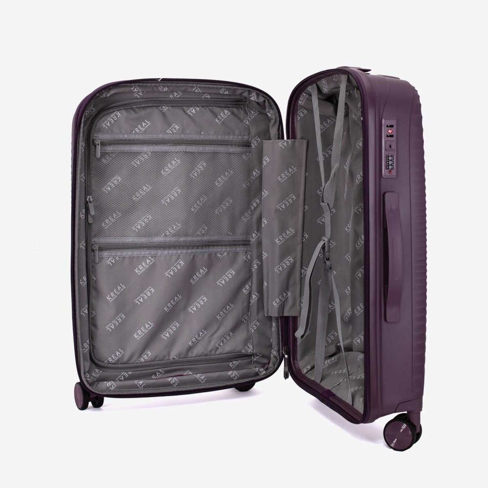 Troler mediu KREAL CUBA 65 cm polipropilena violet