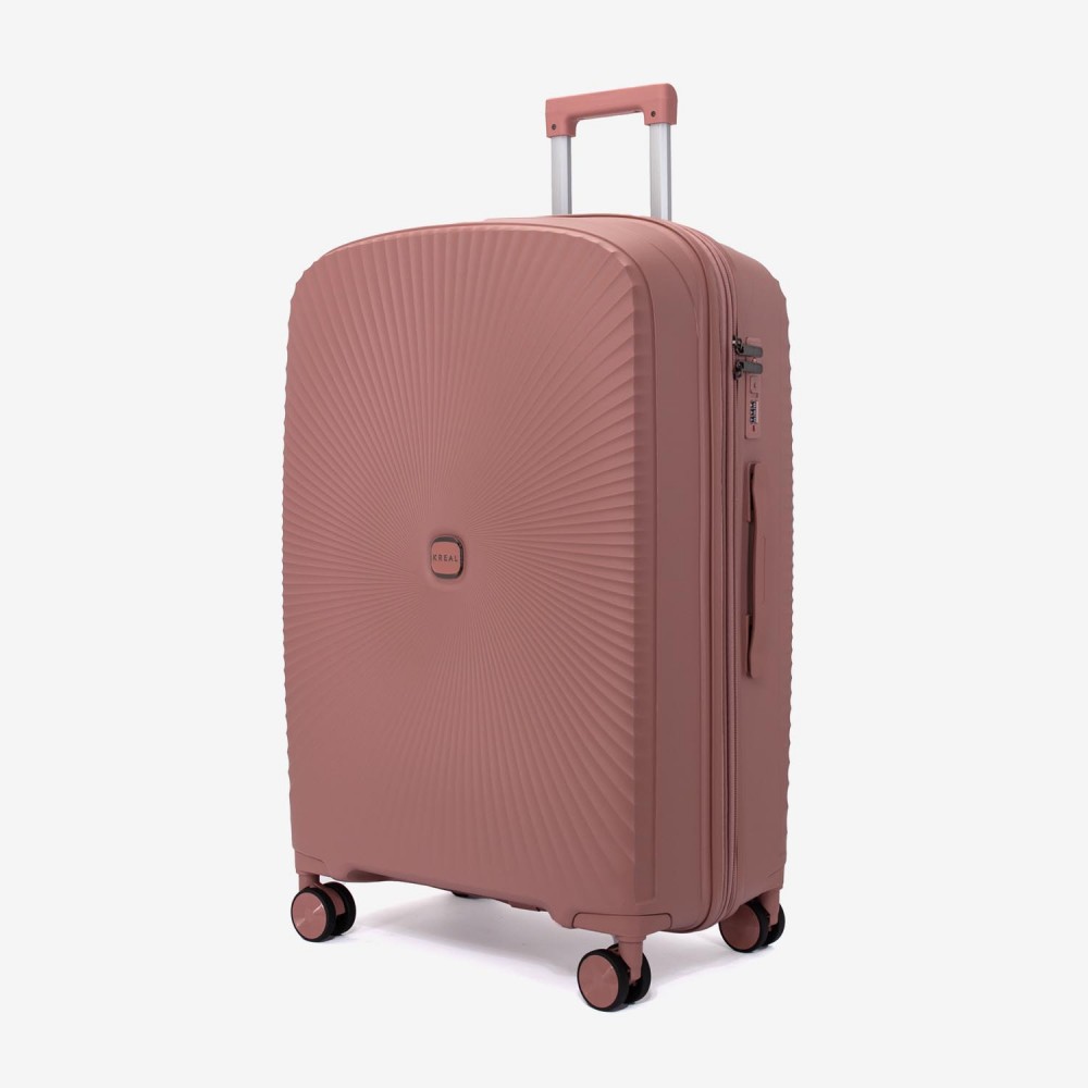 Troler mare KREAL CUBA 75 cm polipropilena rose gold