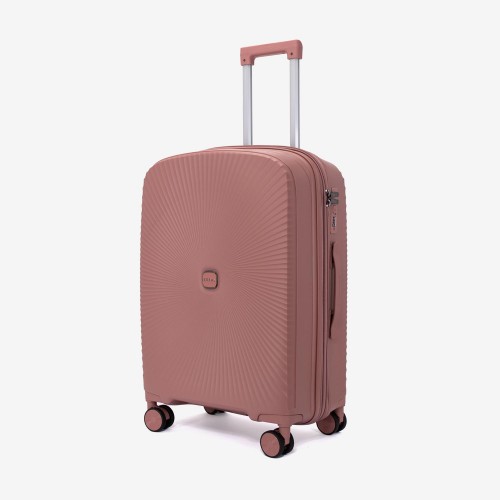 Troler mediu KREAL CUBA 65 cm polipropilena rose gold