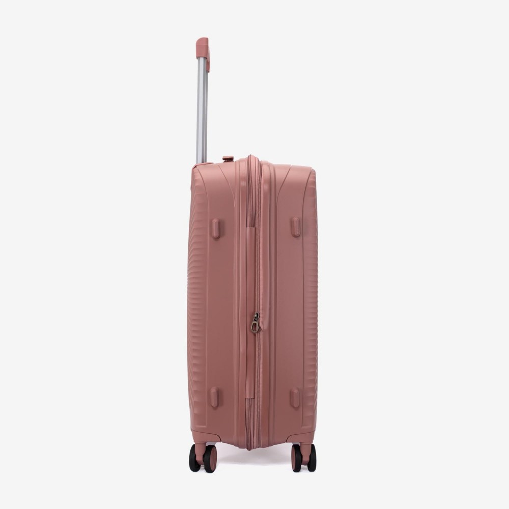 Troler mediu KREAL CUBA 65 cm polipropilena rose gold