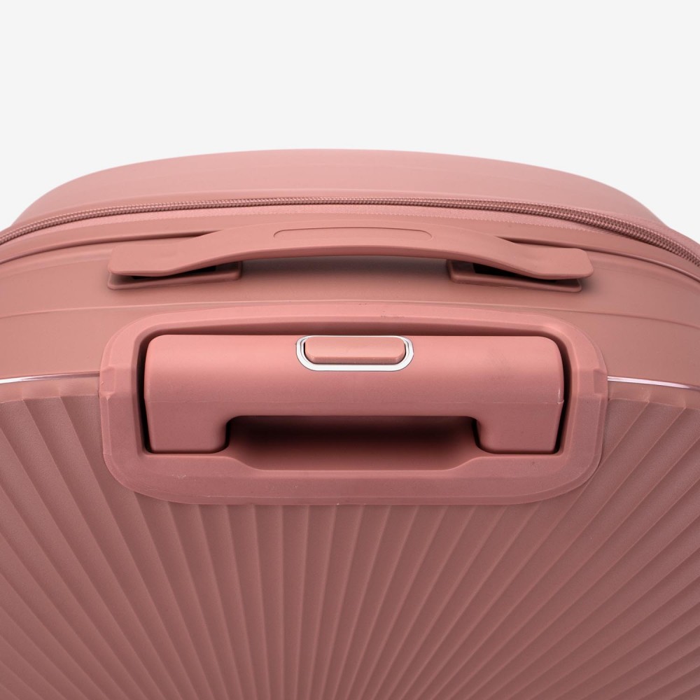 Troler mediu KREAL CUBA 65 cm polipropilena rose gold