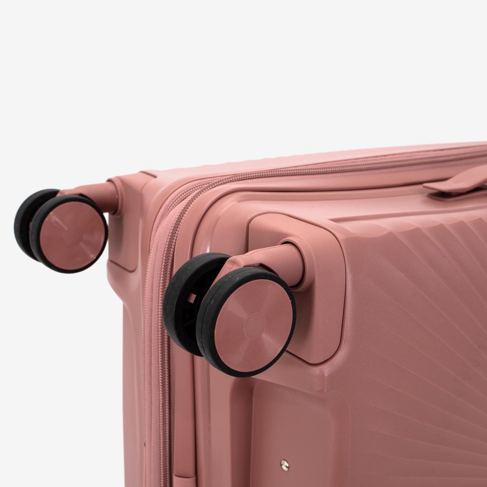 Troler mediu KREAL CUBA 65 cm polipropilena rose gold