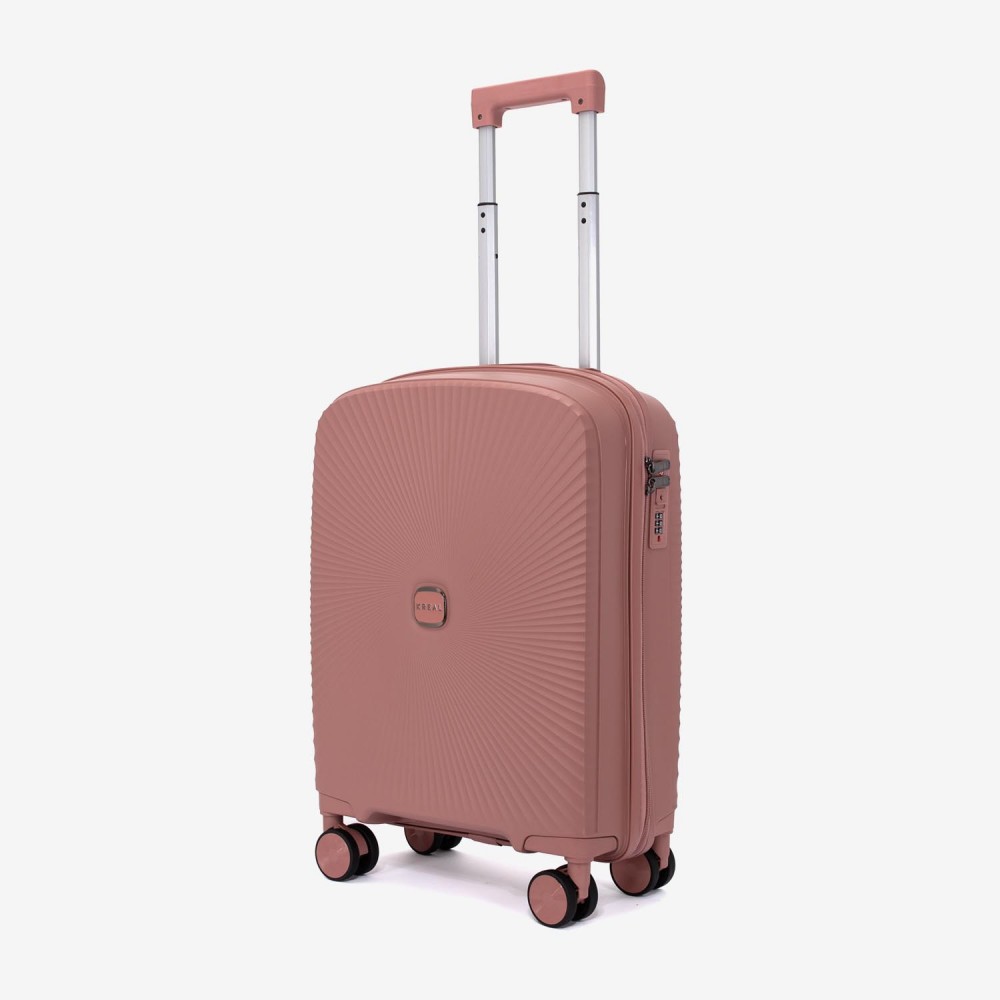 Troler cabina KREAL CUBA 55 cm polipropilena rose gold