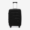  Troler set 2 Bucati KREAL model MARCILIA Troler mediu 64 cm şi Troler mare 74 cm polipropilenă negru  - Imagine 2