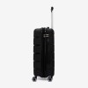  Troler set 2 Bucati KREAL model MARCILIA Troler mediu 64 cm şi Troler mare 74 cm polipropilenă negru  - Imagine 3