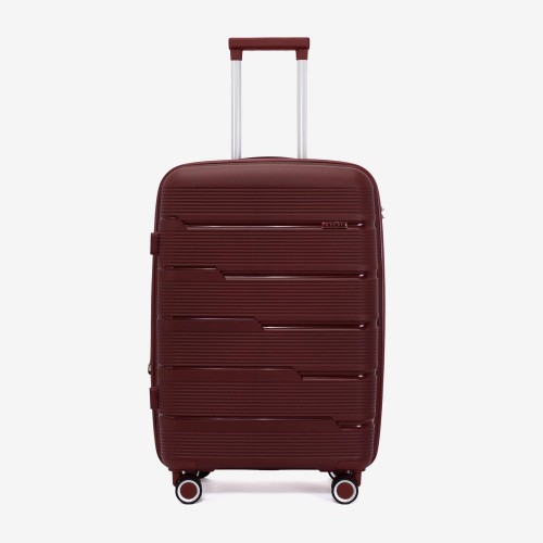  Troler set 2 Bucati KREAL model MARCILIA Troler mediu 64 cm şi Troler mare 74 cm polipropilenă rosu
