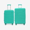  Troler set 2 Bucati KREAL model MARCILIA Troler mediu 64 cm şi Troler mare 74 cm polipropilenă verde - Imagine 1