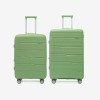  Troler set 2 Bucati KREAL model MARCILIA Troler mediu 64 cm şi Troler mare 74 cm polipropilenă verde deschis - Imagine 1