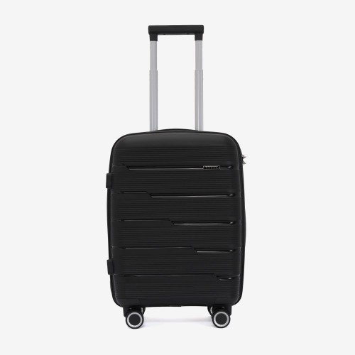  Troler set 2 Bucati KREAL model MARCILIA Troler cabina 54 cm şi Troler mare 74 cm polipropilenă negru 