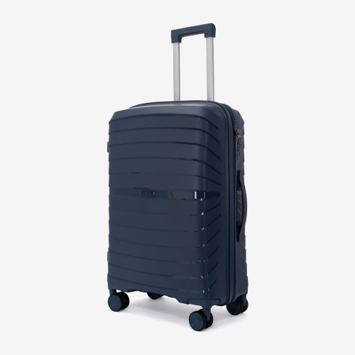  Troler set 2 Bucati KREAL model HAWAII Troler mediu 64 cm şi Troler mare 75 cm polipropilenă albastru